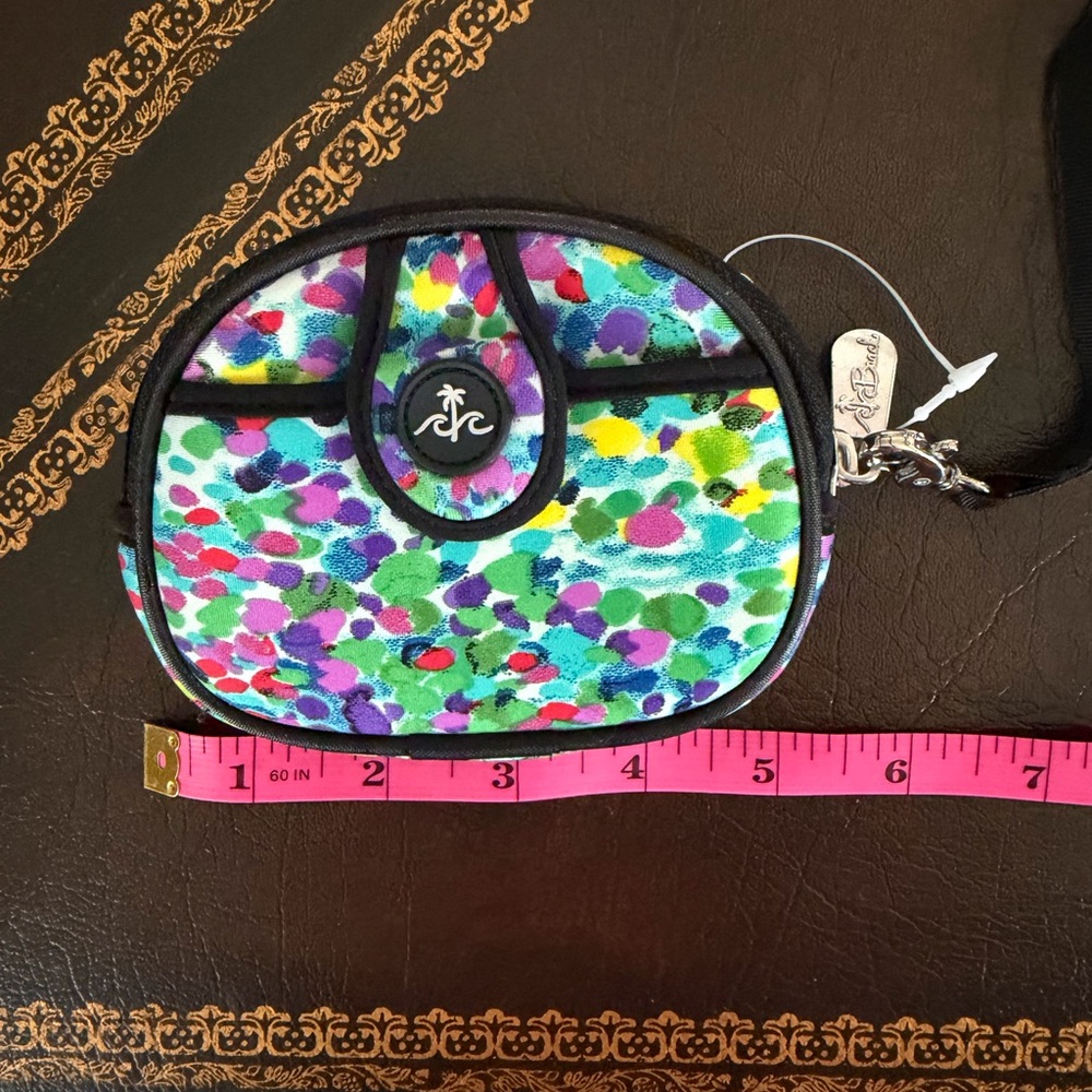 BEACH 🌊 Handbags Neoprene "Scuba" Hand Bag – Vibrant Dot Multi-Color - Picture 3 of 9